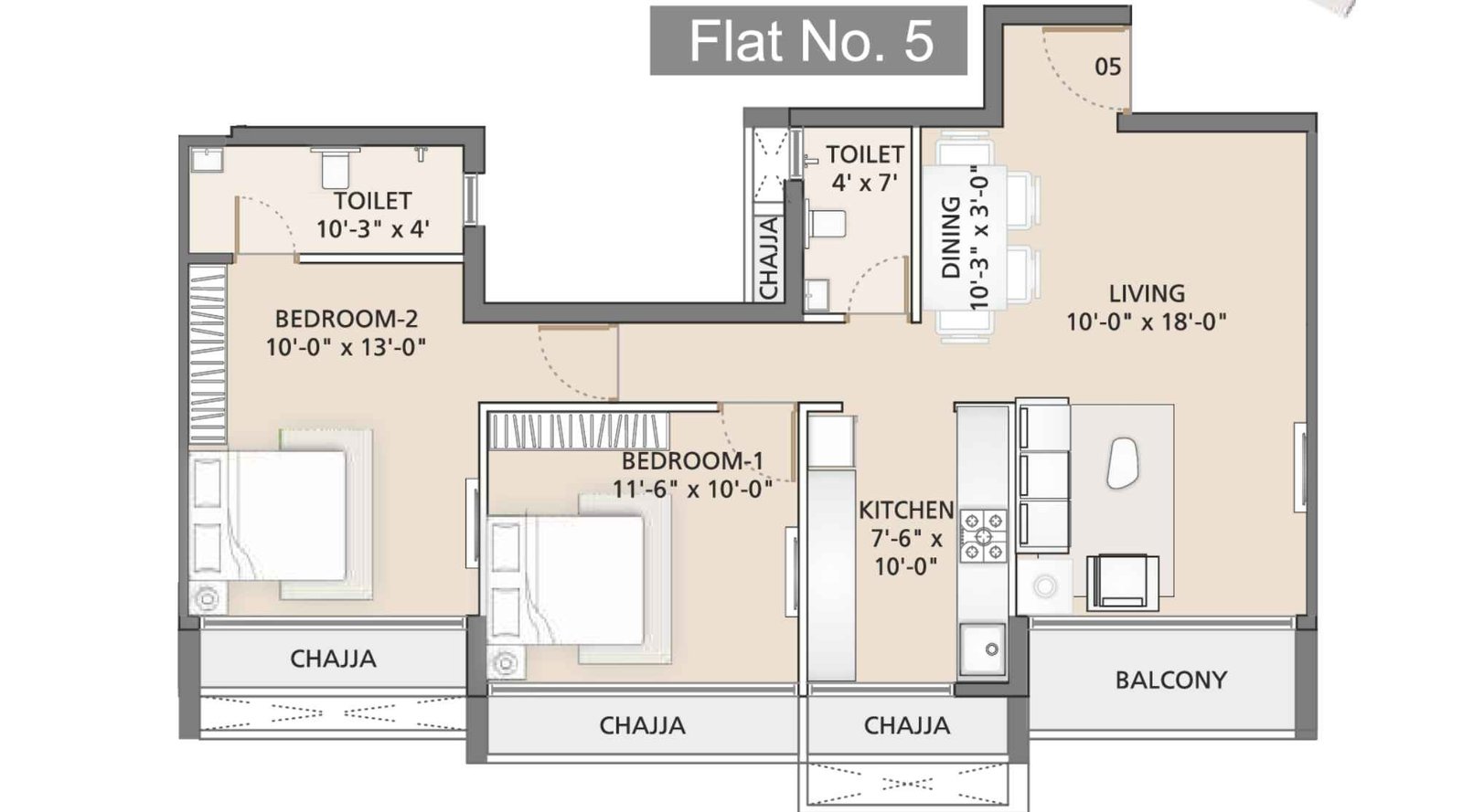 Uma-Ananta-floor-plan-flat-no-5